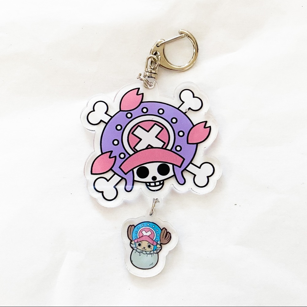 Anime One Piece Acrylic Tony Tony Chopper Keychain
